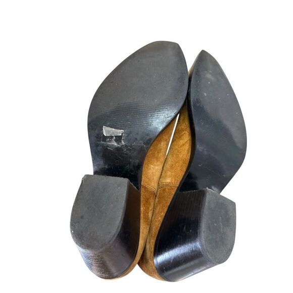 Everlane Western Chelsea Suede Ankle Boots Brown Leather Pull-On US 9 Italy - Picture 7 of 10